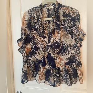 Umgee floral sheer top